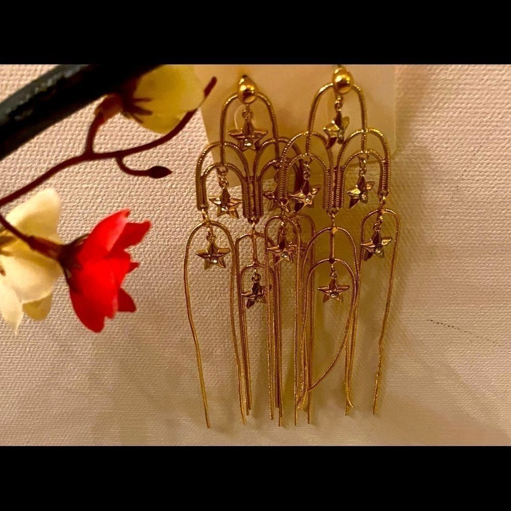 Fashion jewelry star pendant Drop earrings
